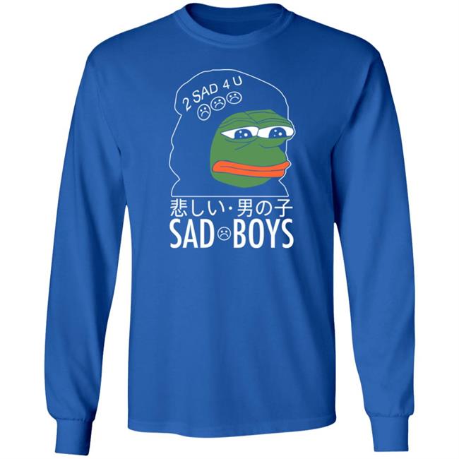 Pepe The Frog Sad Boys 2 Sad 4 U Shirt Internet Club Merch Internet Club Merch Pepe The Frog Sad Boys 2 Sad 4 U Shirt
