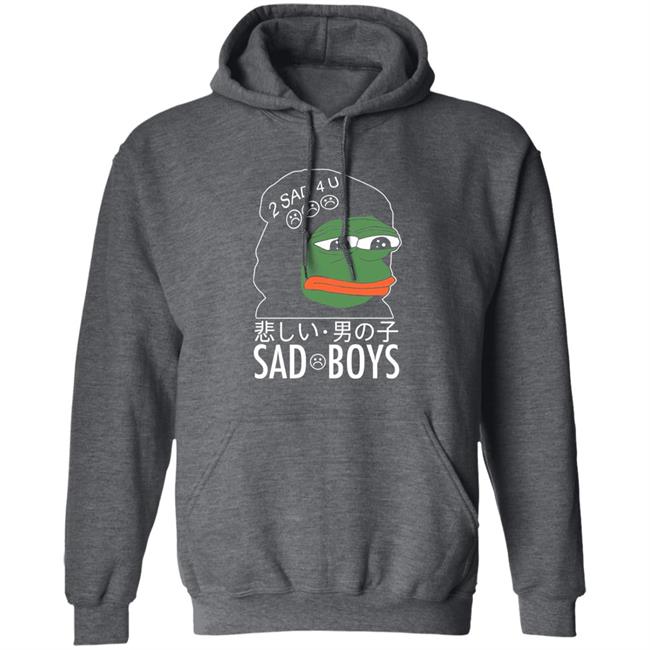 Pepe The Frog Sad Boys 2 Sad 4 U Shirt Internet Club Merch Internet Club Merch Pepe The Frog Sad Boys 2 Sad 4 U Shirt