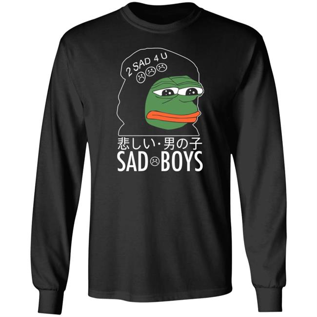 Pepe The Frog Sad Boys 2 Sad 4 U Shirt Internet Club Merch Internet Club Merch Pepe The Frog Sad Boys 2 Sad 4 U Shirt