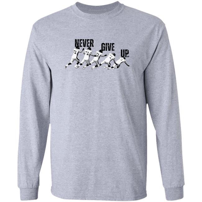 Garettbolles72 Store Garett Bolles Never Give Up Shirt Gb3