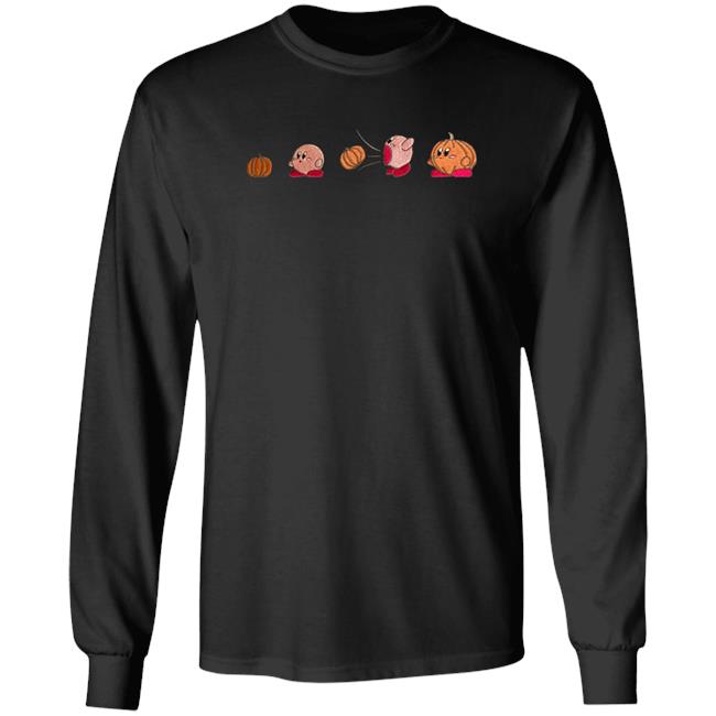 A Stitching Witch Merch Pumpkin Kirby Row Hoodie