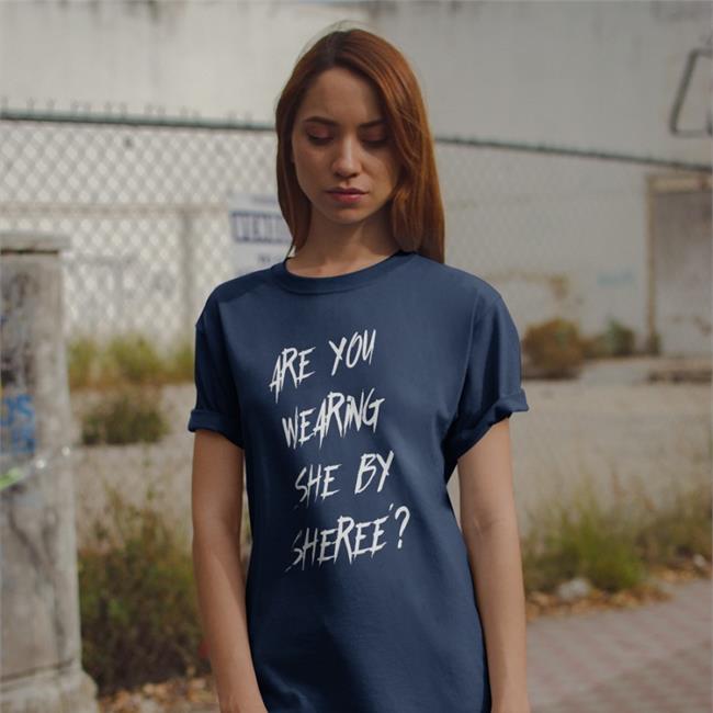 Are You Wearing She By Sheree Long Sleeve T Shirt Biackcindy