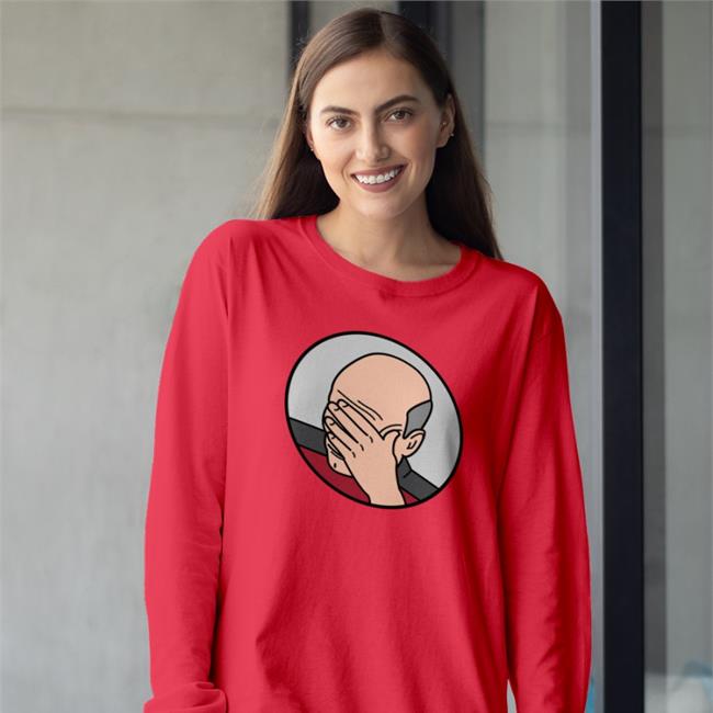 Terry Wearing Epic Facepalm Picard Tee
