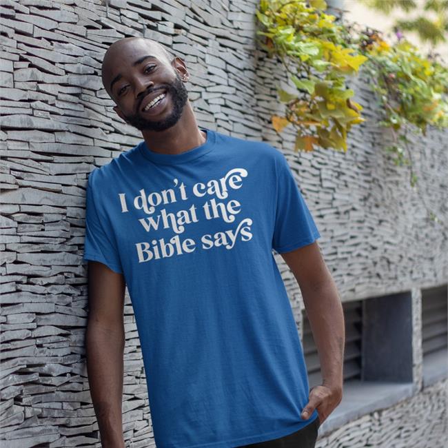 WyldandWiley I Don't Care What Bible Says Hoodied Sweatshirt Black