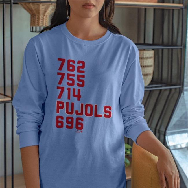 762 755 741 Pujols 696 Funny T Shirt MLB Players