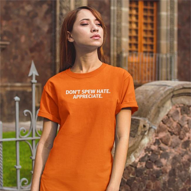 Brett Griffin Spotterbrett Don't Spew Hate Appreciate Shirt