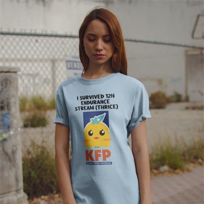 I Survived 12H Endurance Stream Thrice Kfp Kiara Fried Phoenix T Shirt