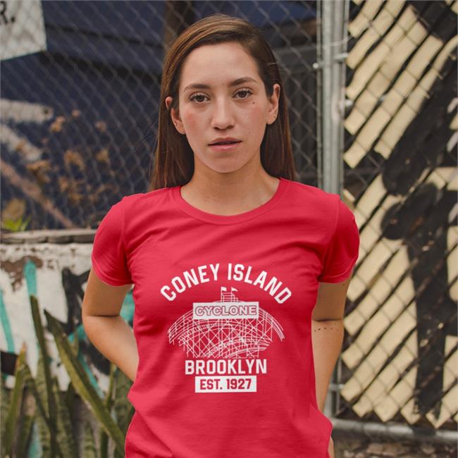 Coney Island Cyclone Brooklyn Shirt Red Tommyinnit