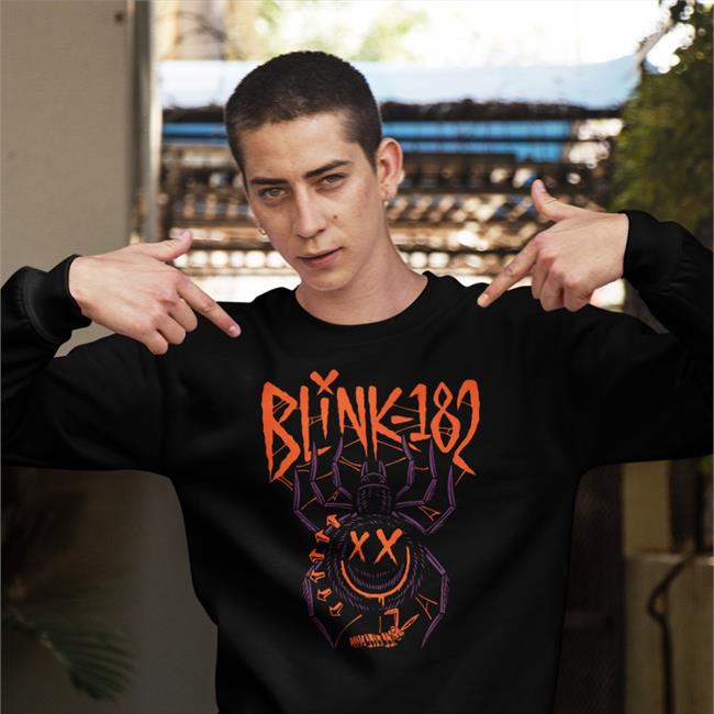 Blink182 Merch 2022 Halloween Blink 182 Hoodie Black