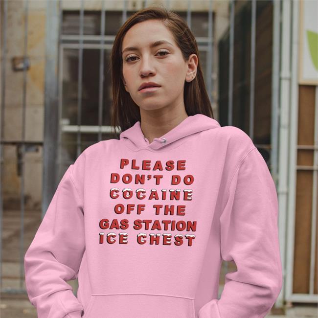 Please Don't Do Cocaine Off The Gas Station Ice Chest Hat Thegoodshirts Merch Light Blue