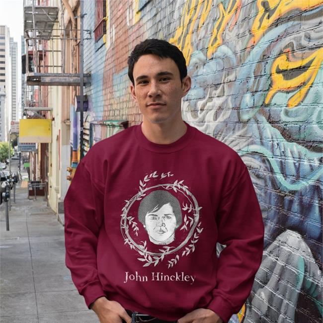 JohnHinckley20 John Hinckley Hoodied Sweatshirt Black