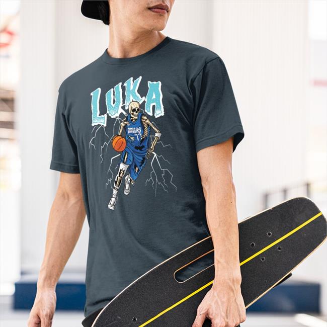Luka Doncic Dallas Skeleton T Shirt