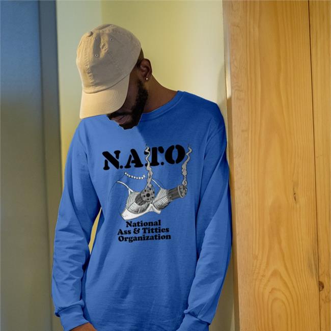 Nato National Ass & Titties Organization Sweatshirt White