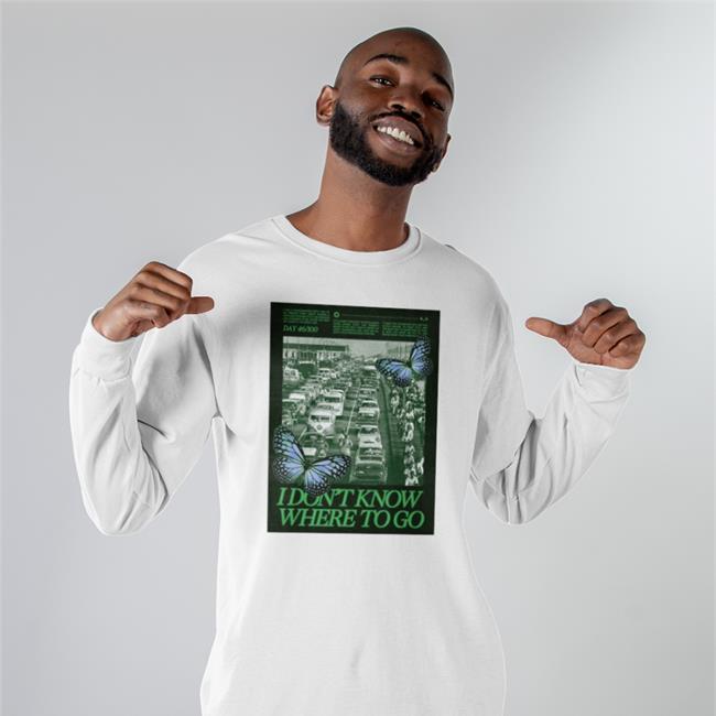 Bari White I Don't Know Where To Go Tee