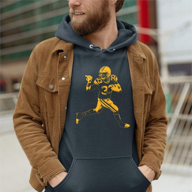 Aaron Rodgers With The Aaron Jones Shirt