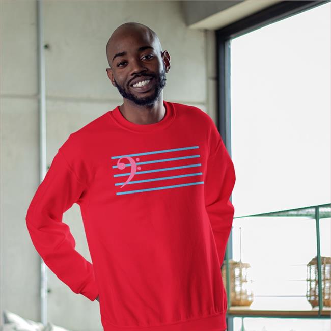 Threatnotation Trans Bass Clef Hoodie