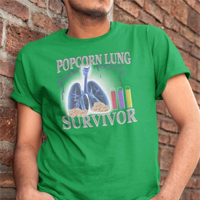 Hardshirts777 Tiktok Popcorn Lung Survivor Hoodie Hard Shirts Merch