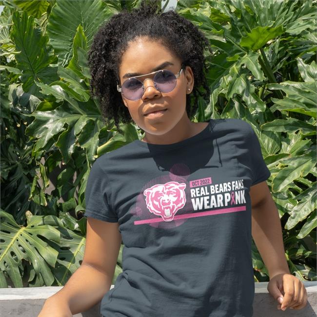 Justin Fields Wearing The 2022 Real Bears Fans Wear Pink Funny T Shirt