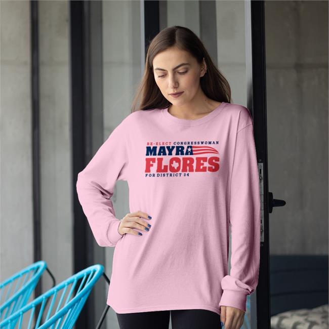 Angelina Tamez Angelinatameztx Re-Elect Congressman Mayra Flores For District 34 New Shirt White