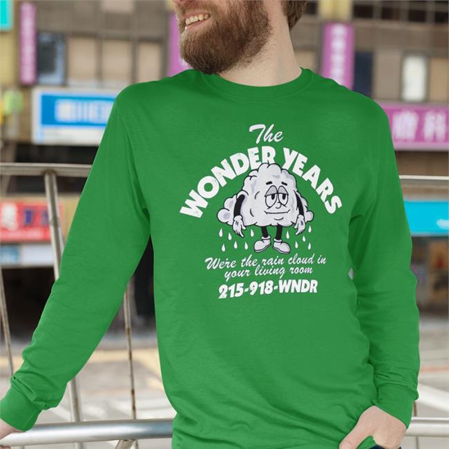 Thewonderyears The Wonder Years Were The Rain Cloud In Your Living Room 215 918 Wndr Hoodie Navy