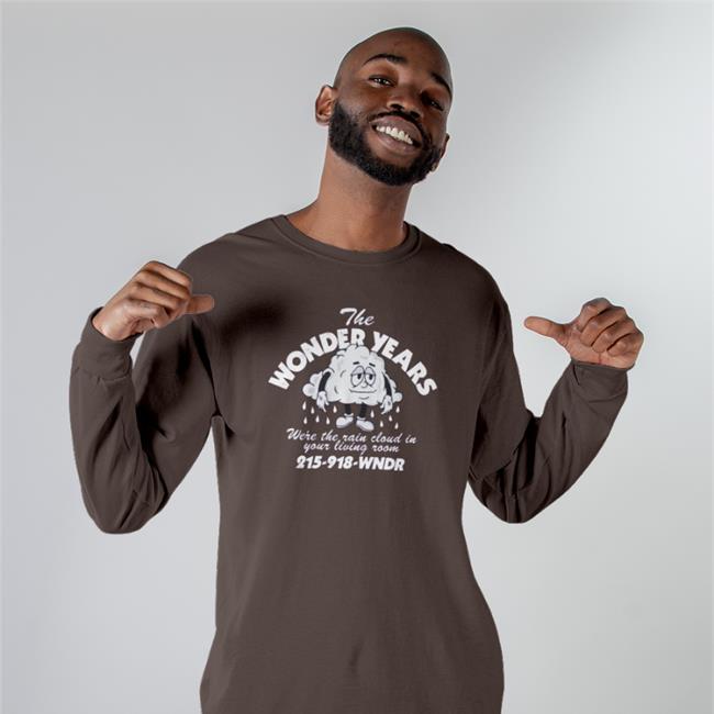 Thewonderyears Navy The Wonder Years Were The Rain Cloud In Your Living Room 215 918 Wndr Shirt