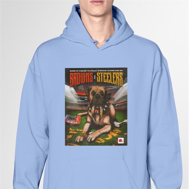 Dog Browns Vs Steelers Sweatshirt Cleveland Browns