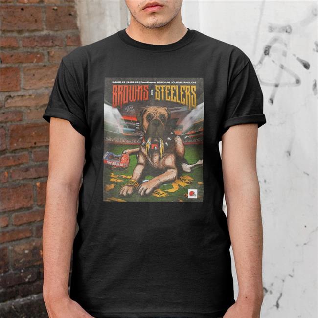 Black Cleveland Browns Vs Pittsburgh Steelers Shirt Cleveland Browns