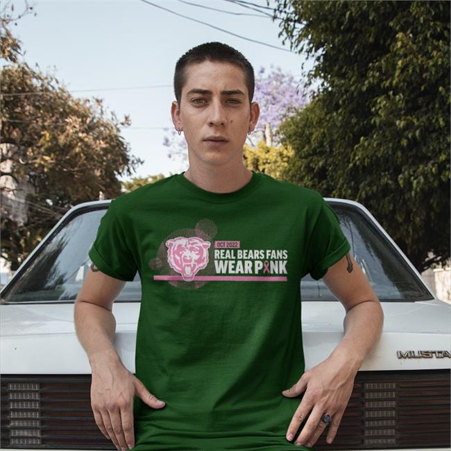 The 2022 Real Bears Fans Wear Pink Hoodied Sweatshirt The Chicago Bears And Bears Care