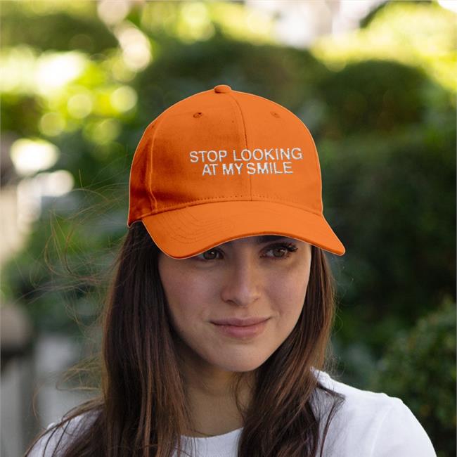 Fanjoy Store Stop Looking At My Smile Embroidered Hat