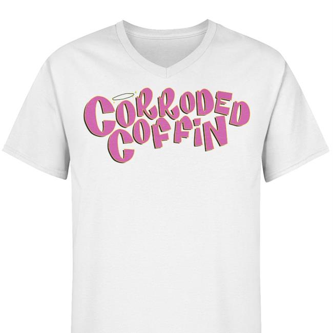 St3v3th3h41r Corroded Coffin Long Sleeve Tee Shirt White