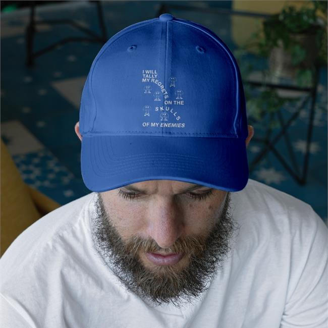 Goods Shirts Store Black I Will Tally My Regrets On The Skulls Of My Enemies Hats