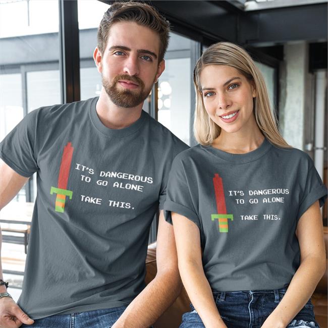 Zelda Cameo Legend of Zelda Crackhead It's Dangerous To Go Alone Take This Shirt
