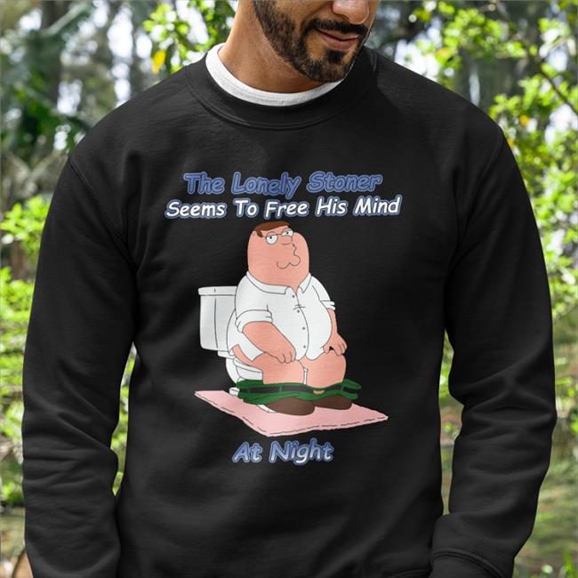The Lonely Stoner Seems To Free His Mind At Night T Shirt