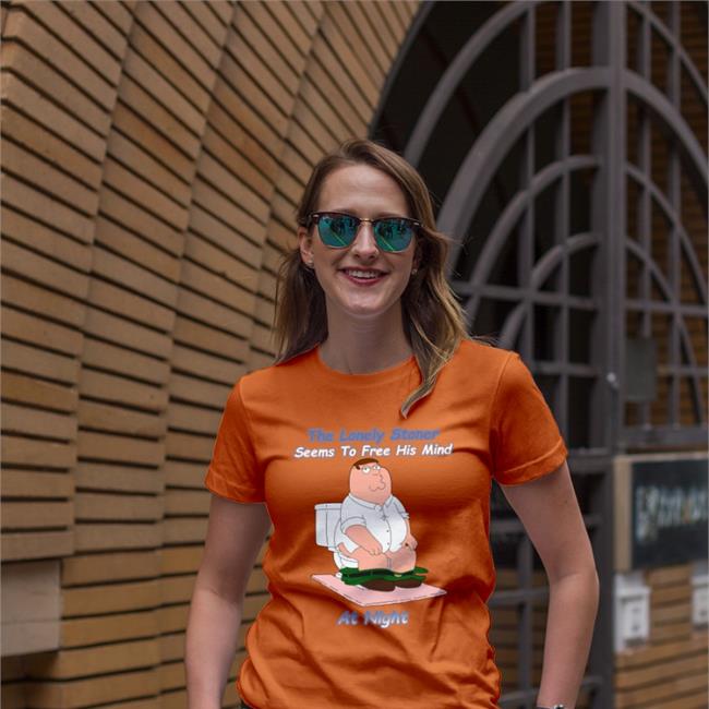 Shirtsthtgohard Shirts That Go Hard The Lonely Stoner Seems To Free His Mind At Night Shirt