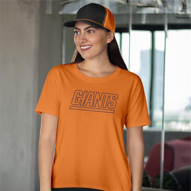 Giants Long Sleeve TeeNew York Giants White Out On Mnf New York Giants White Out On Mnf Giants Tee