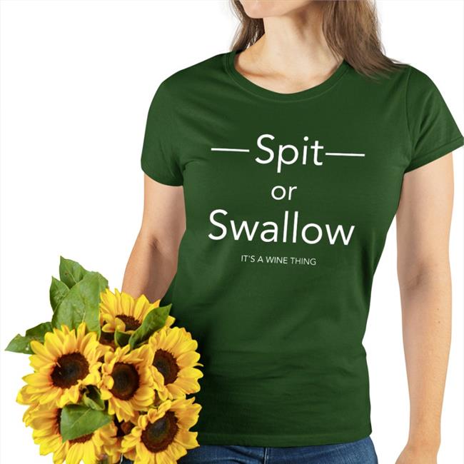 Good Shirts Spit Or Swallow It's A Wine Thing T Shirt Royal