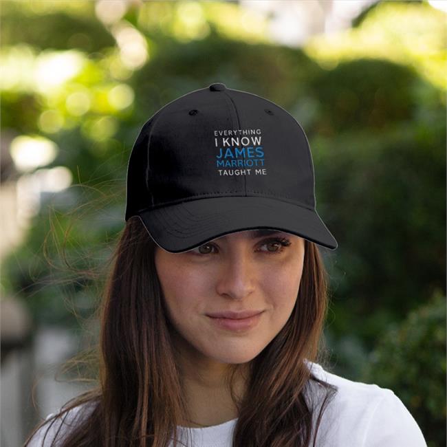 Everything I Know James Marriott Taught Me Cap Everything I Know James Marriott Taught Me Embroidered Hat