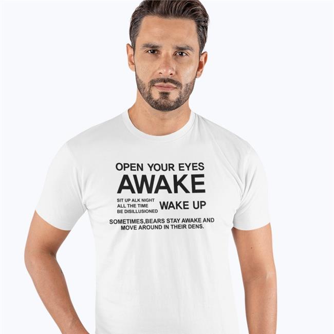 Poorly Translated Shirts Open Your Eyes Awake T Shirt Red