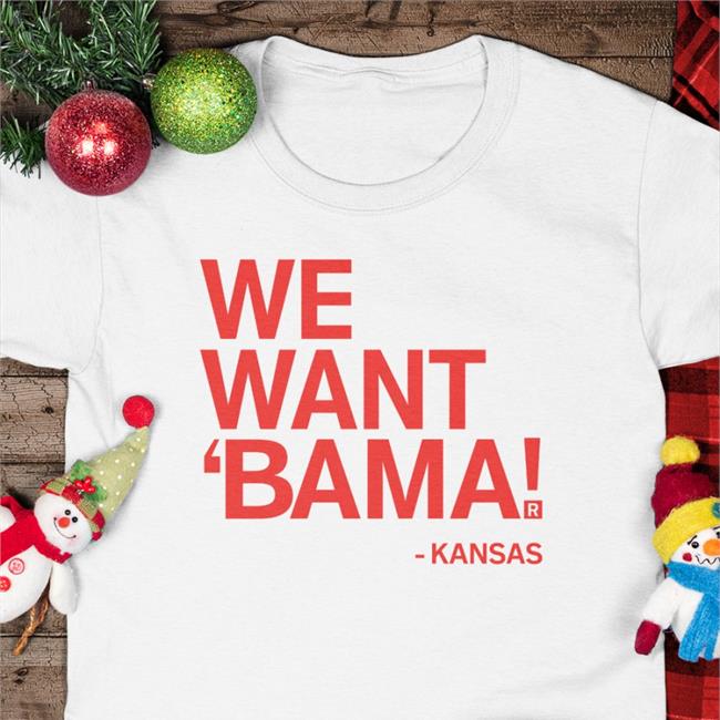 We Want Bama Long Sleeve T Shirt Light Blue
