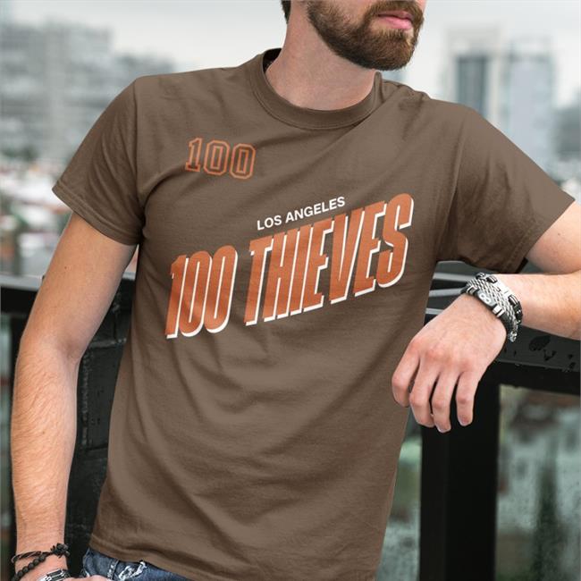 Los Angeles 100 Thieves Tee Shirt 100 Thieves Shop Valkyrae Los Angeles 100 Thieves Shirt