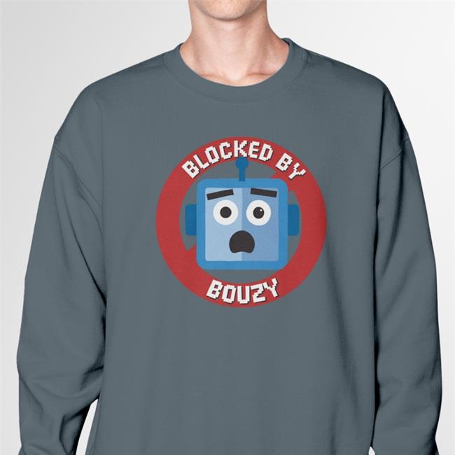 Nosysknows Merch Blocked By Bouzy Sweatshirt