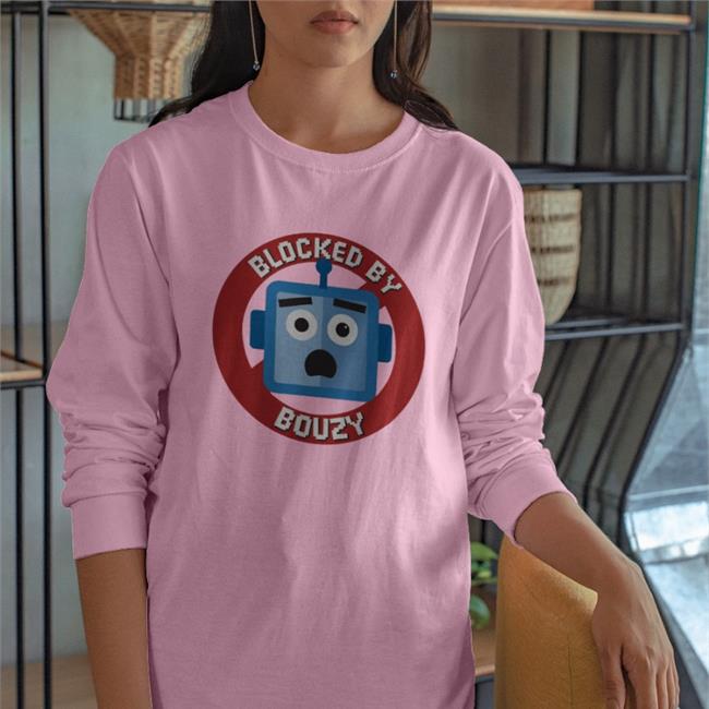 Blocked By Bouzy Tee Nosysknows Merch Blocked By Bouzy Long Sleeve Tee Shirt
