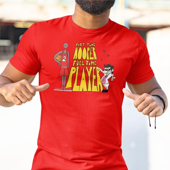 Lucca International Merch Part Time Hooper Full Time Player T Shirt Red