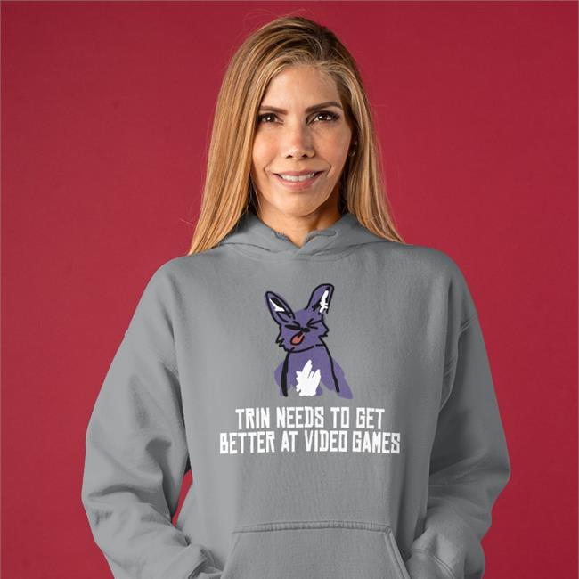 Trinket Trin Needs To Get Better At Video Games Shirt Blue