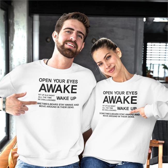 Poorly Translated Shirts Open Your Eyes Awake Tee Shirt Red Poorly Translated Shirts Open Your Eyes Awake Shirt