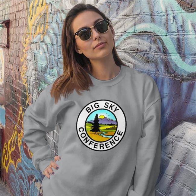 Retro Big Sky Logo T Shirt Homefield Merch Big Sky Conference Hoodie