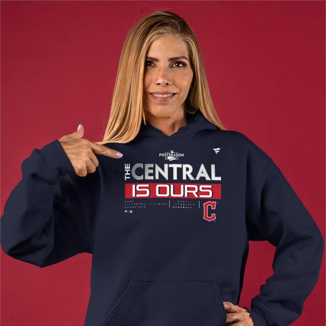 Mlbshop Cleveland Guardians Fanatics Branded Navy 2022 Al Central Division Champions Hoodie