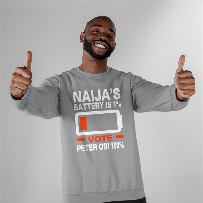 Naija's Battery Is 1% Vote Peter Obi 100% Shirt Doctör Penking Drpenking