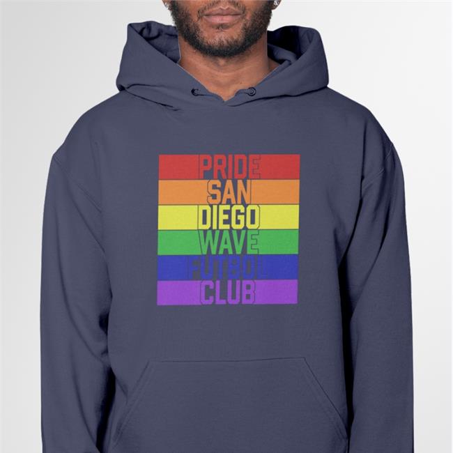San Diego Wave Fc Pride San Diego Wave Futbol Club Shirt Black