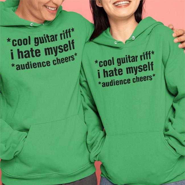 White Nevermet Cool Guitar Riff I Hate Myself Audience Cheers Shirt